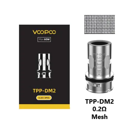 VooPoo TPP-DM2 0.2 ohm Mesh Coils (3 Pack) 40-60W