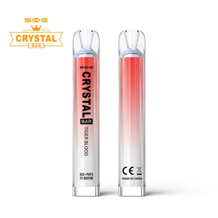 SKE Crystal Bar 600 - PreFilled POD Kit - Tiger Blood 2% Or 20mg Nic