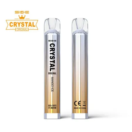 SKE Crystal Bar 600 - PreFilled POD Kit - Mango Ice 2% Or 20mg Nic