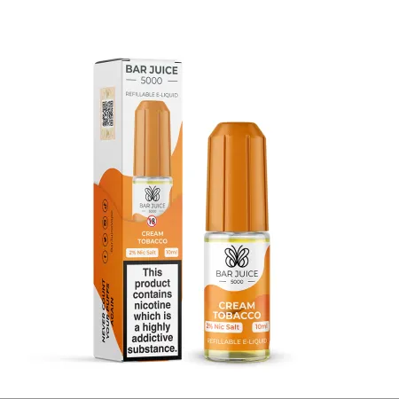 Bar Juice 5000 - Cream Tobacco Nic Salt E-Liquid - 10ml - 20mg
