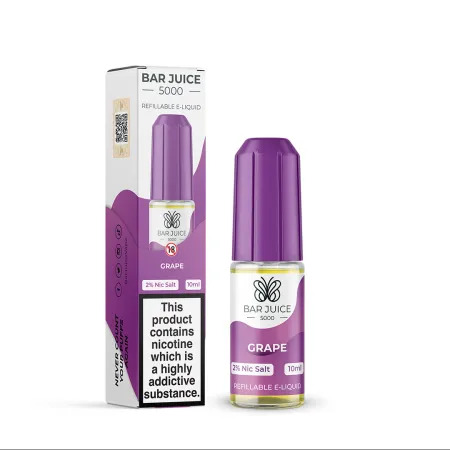 Bar Juice 5000 - Grape Nic Salt E-Liquid - 10ml - 20mg