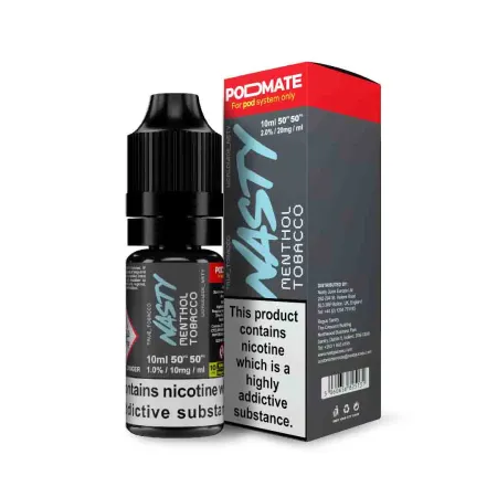 Nasty Juice PodMate Menthol Tobacco Salts E Liquid 10ml-20mg