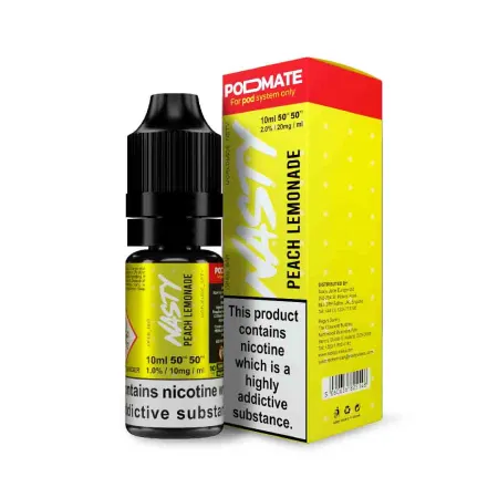 Nasty Juice PodMate Peach Lemonade Salts E Liquid 10ml-20mg
