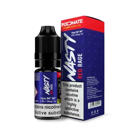 Nasty Juice PodMate Red Rage Salts E Liquid 10ml-10mg