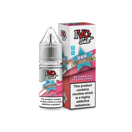 IVG - BAR FAVOURITES WATERMELON COTTON CANDY 10ml - 10mg