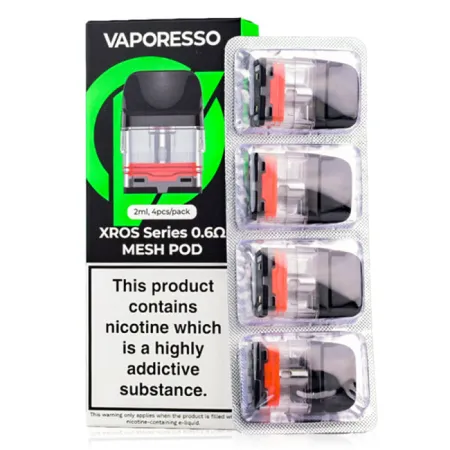 VAPORESSO XROS 0.8 Ohm Mesh Pod - 4 Pack