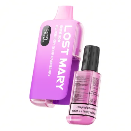 Lost Mary BM6000 Refillable Vape Kit - Blueberry - 20mg