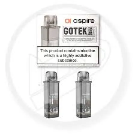 Aspire GoTek - Pod 2ml - Pod & Coil (2 Pack) 0.6 ohms