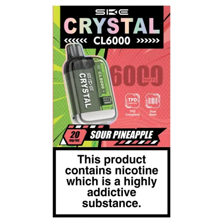 SKE Crystal CL6000 Sour Pineapple 20mg/ml |